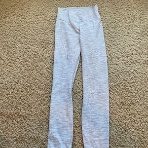 Lululemon White and Grey Leggings